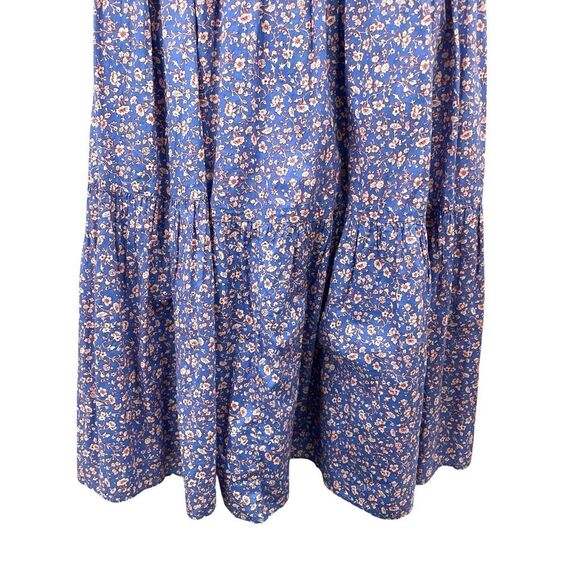 Madewell Tie-Strap‎ Tiered Midi Dress in Summer Vines Size XXS - Picture 7 of 11